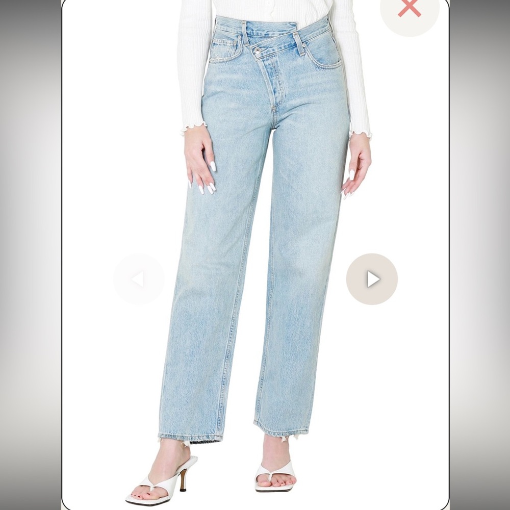 AGOLDE Criss-Cross Jeans